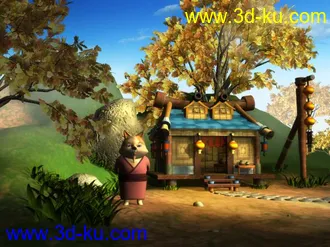 3D打印模型毕业作品，场景是自己构思出来的。的图片