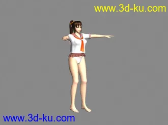 3D打印模型多个游戏(男女角色)贴图效果爽亏爽,,的图片