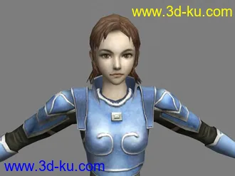 3D打印模型多个游戏(男女角色)贴图效果爽亏爽,,的图片