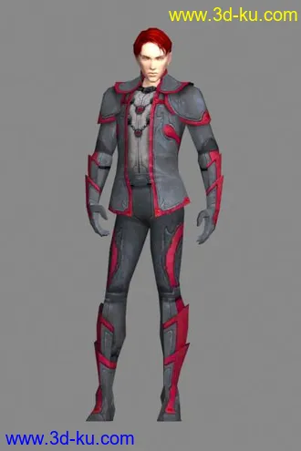 3D打印模型多个游戏(男女角色)贴图效果爽亏爽,,的图片