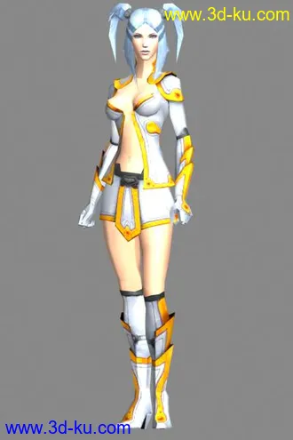 3D打印模型多个游戏(男女角色)贴图效果爽亏爽,,的图片