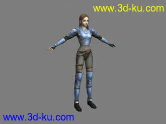 3D打印模型多个游戏(男女角色)贴图效果爽亏爽,,的图片