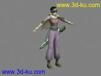 3D打印模型多个游戏(男女角色)贴图效果爽亏爽,,的图片