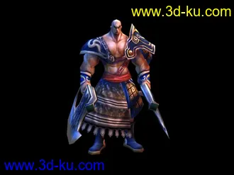 3D打印模型多个游戏(男女角色)贴图效果爽亏爽,,的图片