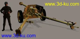 3D打印模型绝对期待: 2战 德国 PAK40 75mm 炮的图片