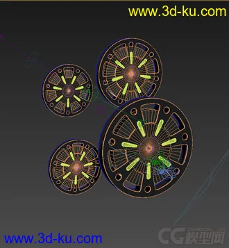 3D打印模型胶片盘的图片