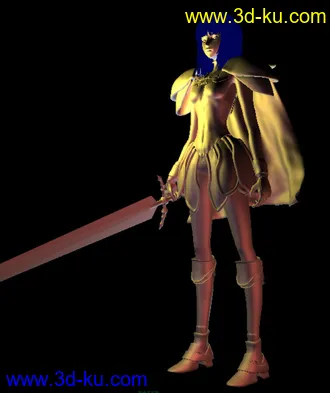 大剑claymore 3D模型（maya格式）的图片