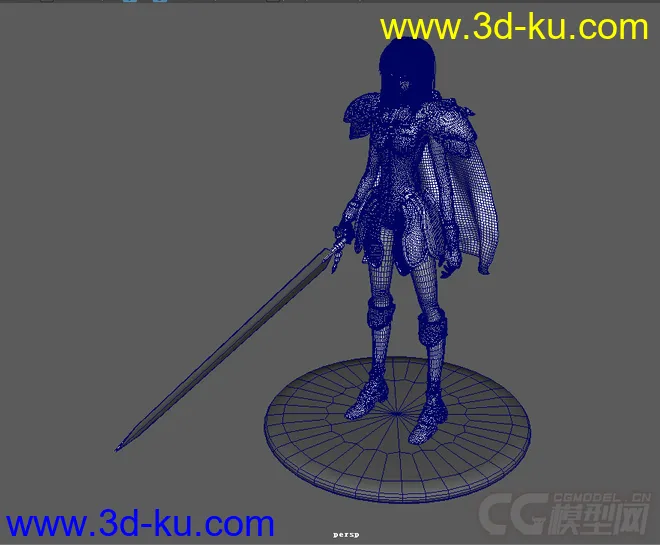 大剑claymore 3D模型（maya格式）的图片3