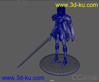 大剑claymore 3D模型（maya格式）的图片