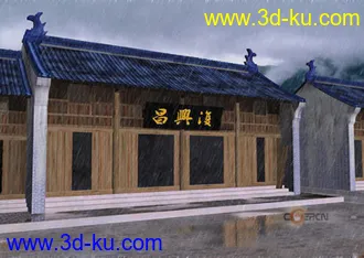 3D打印模型建筑-徽式庙宇的图片