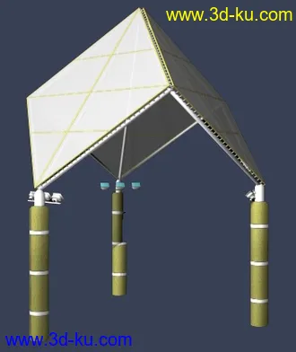 3D打印模型亭子一堆的图片