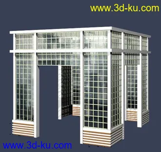 3D打印模型亭子一堆的图片