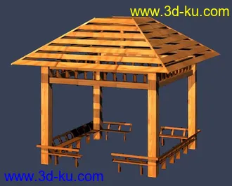 3D打印模型亭子一堆的图片