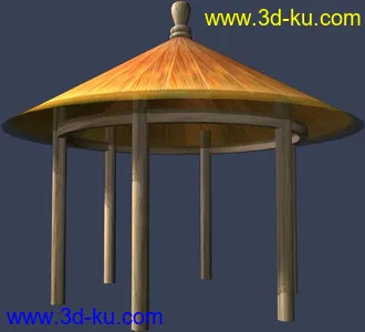 3D打印模型亭子一堆的图片