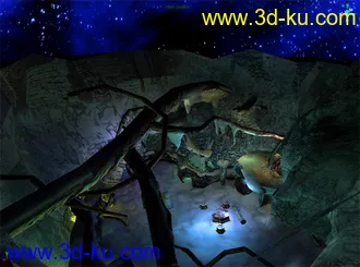 3D打印模型冰天雪地，美丽洞穴的图片