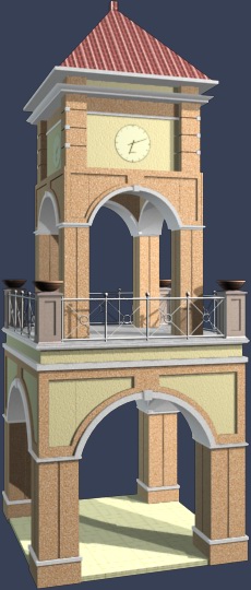 室外建筑模型---钟楼的图片2