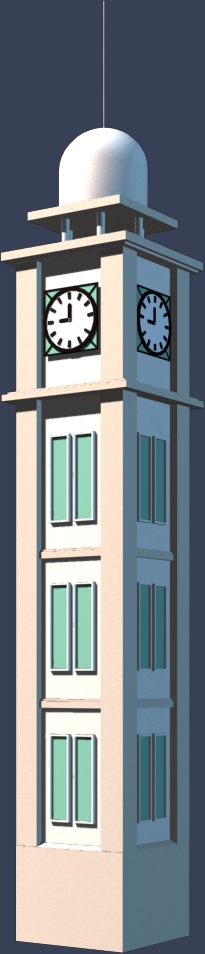室外建筑模型---钟楼的图片3