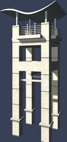室外建筑模型---钟楼的图片5