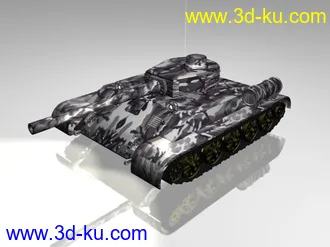 3D打印模型呼呼，一个破坦克。。。的图片