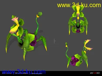 3D打印模型植物怪（地切草）的图片