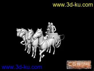 3D打印模型马车的图片