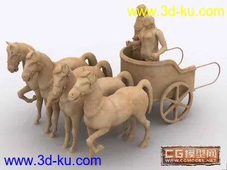 3D打印模型马车的图片