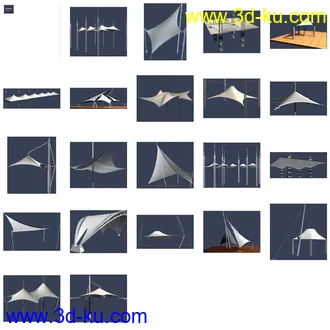 稀罕的东西：21个张拉膜模型的图片