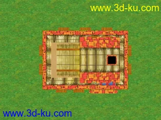 3D打印模型新手做了个卡通建筑，请各位大大多提点！的图片