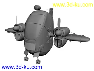 3D打印模型自己做的卡通小飞机(新手请多指点)的图片