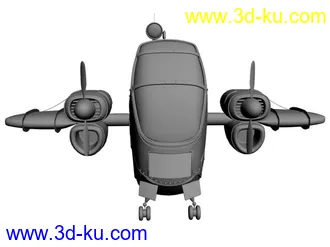 3D打印模型自己做的卡通小飞机(新手请多指点)的图片