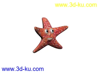 3D打印模型卡哇伊的大眼睛海星！要的赶紧下啊！的图片