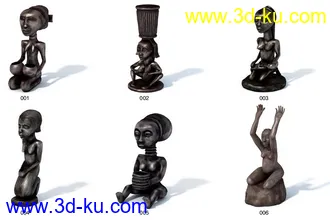 3D打印模型土著民俗饰物模含贴图的图片