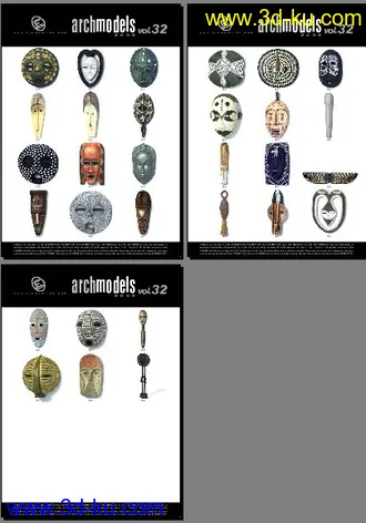 3D打印模型土著民俗饰物模含贴图的图片