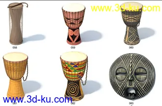 3D打印模型土著民俗饰物模含贴图的图片