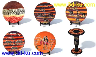 3D打印模型土著民俗饰物模含贴图的图片