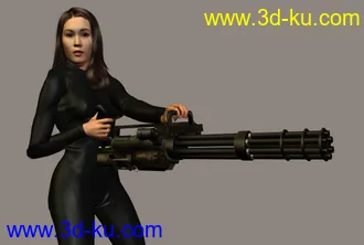 3D打印模型新 M134 机枪 -  加贴图的图片