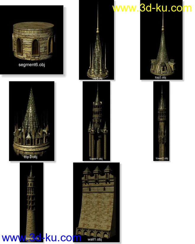 游戏用，城堡模型的图片2