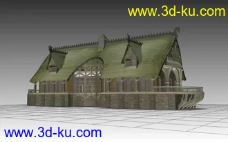 3D打印模型3个很不错的房屋的图片