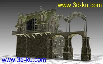 3D打印模型3个很不错的房屋的图片