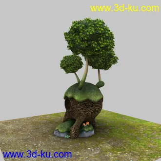 3D打印模型maya自做怪异植物的图片