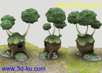 3D打印模型maya自做怪异植物的图片