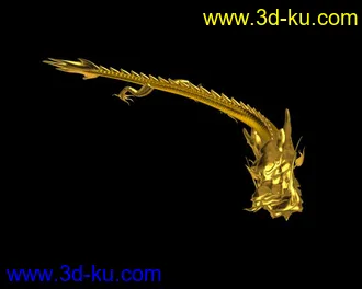 精品龙模型带贴图带运动的图片