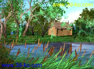 3D打印模型池塘的图片