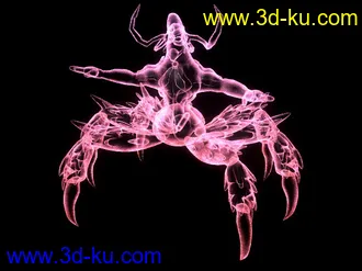 3D打印模型蝎子怪和X特效的图片