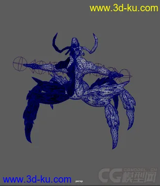 3D打印模型蝎子怪和X特效的图片