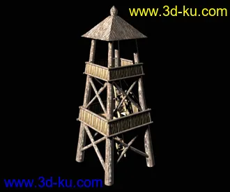 3D打印模型哨塔的图片