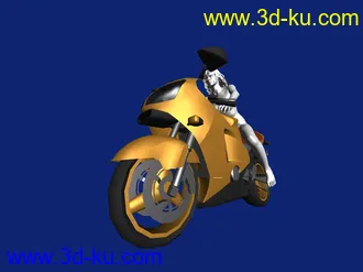 3D打印模型骑摩托的风骚女的图片
