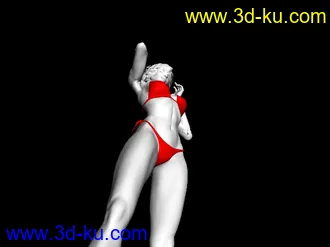 3D打印模型穿3点的钢管女的图片
