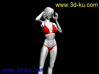 3D打印模型穿3点的钢管女的图片