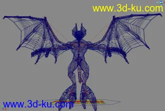 3D打印模型国外顶尖肌肉怪物，带骨骼和mel文件的图片